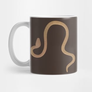 In my boot, there is a snake (brown) Mug